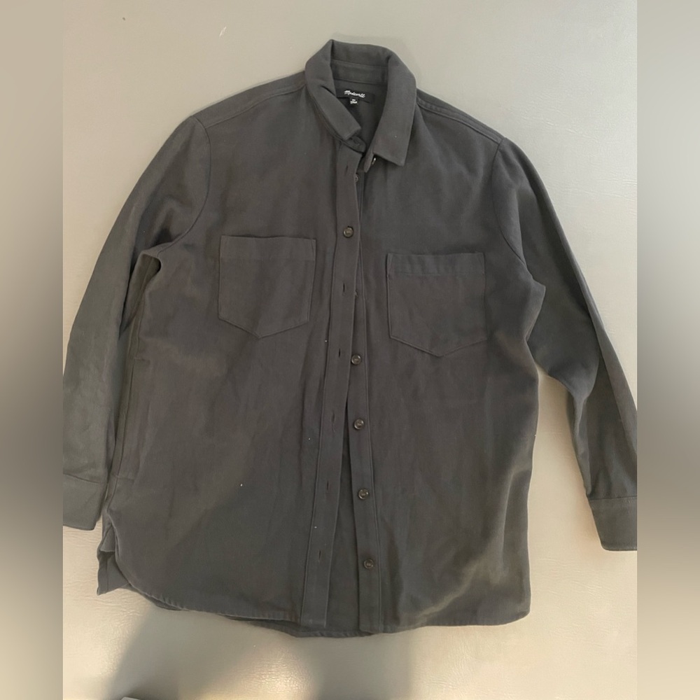 Madewell Black Button-Up